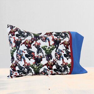 Toddler Pillowcase with Matching Trims Avengers Theme Brand New Handmade